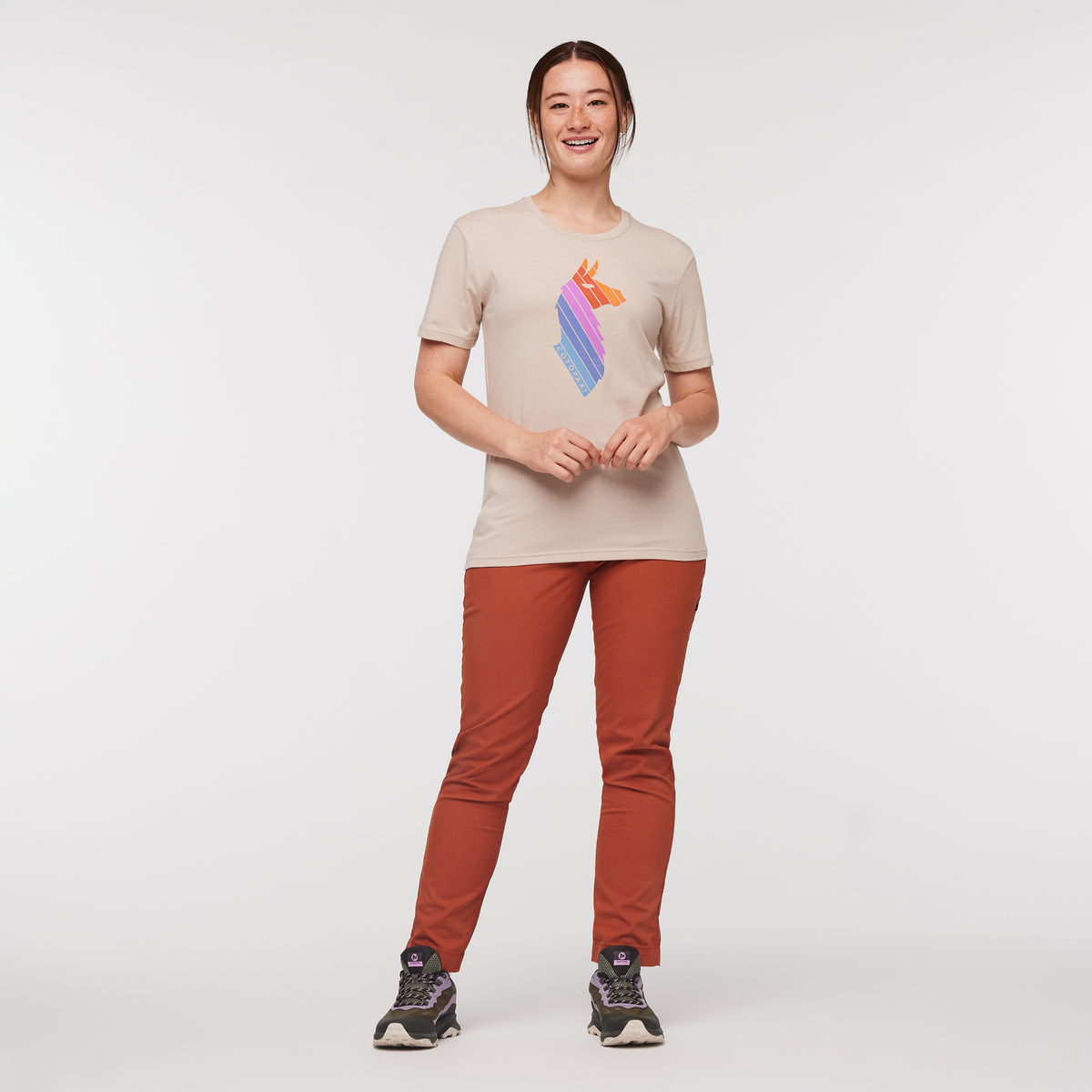 Llama Stripes T-Shirt - Women's