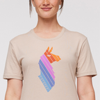 Llama Stripes T-Shirt - Women's